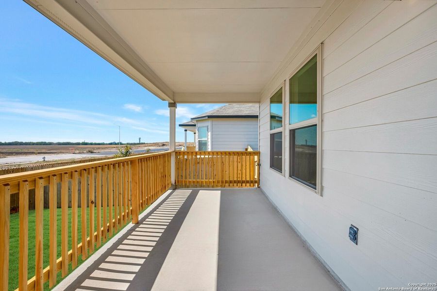 Exterior details and patio area of a home in Greenspoint Heights, Seguin (Image 2). Exterior details and patio area of a home in Greenspoint Heights, Seguin (Image 2).