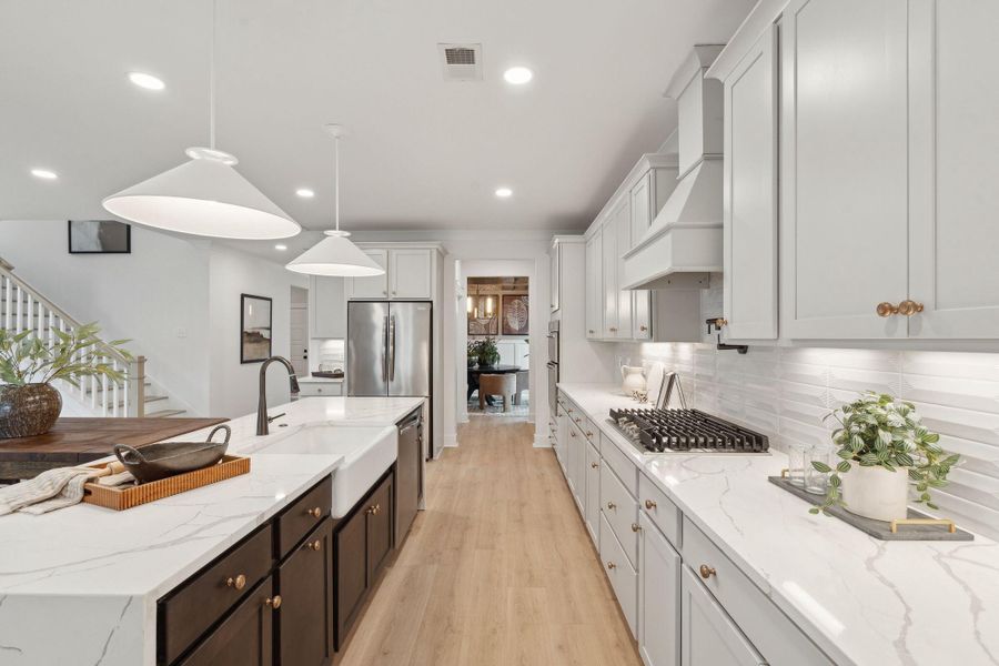 Furnished interior view inside a new home in Tidewater at Lakes of Cane Bay, Summerville (Image 31).
