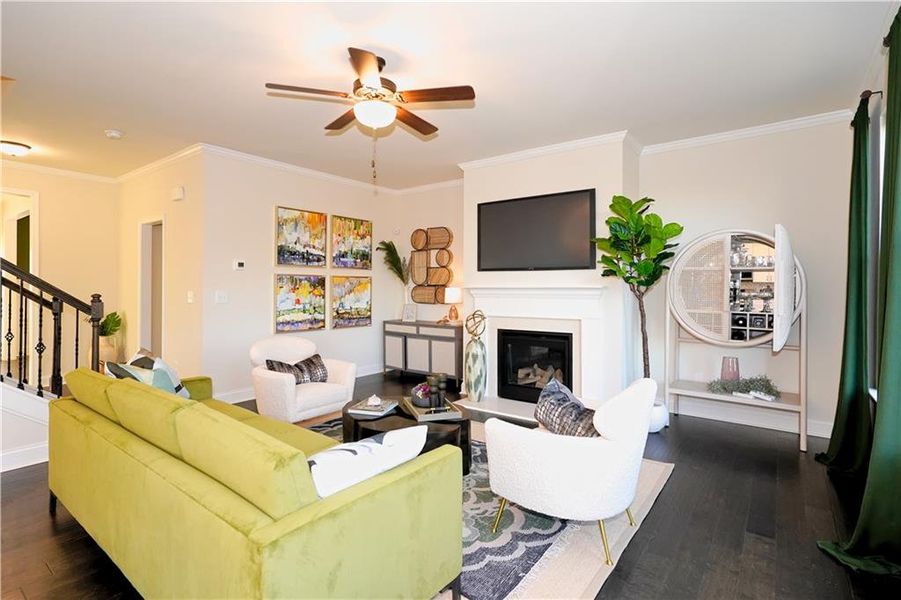 Furnished interior view inside a new home in Hellen Valley, Braselton (Image 16).