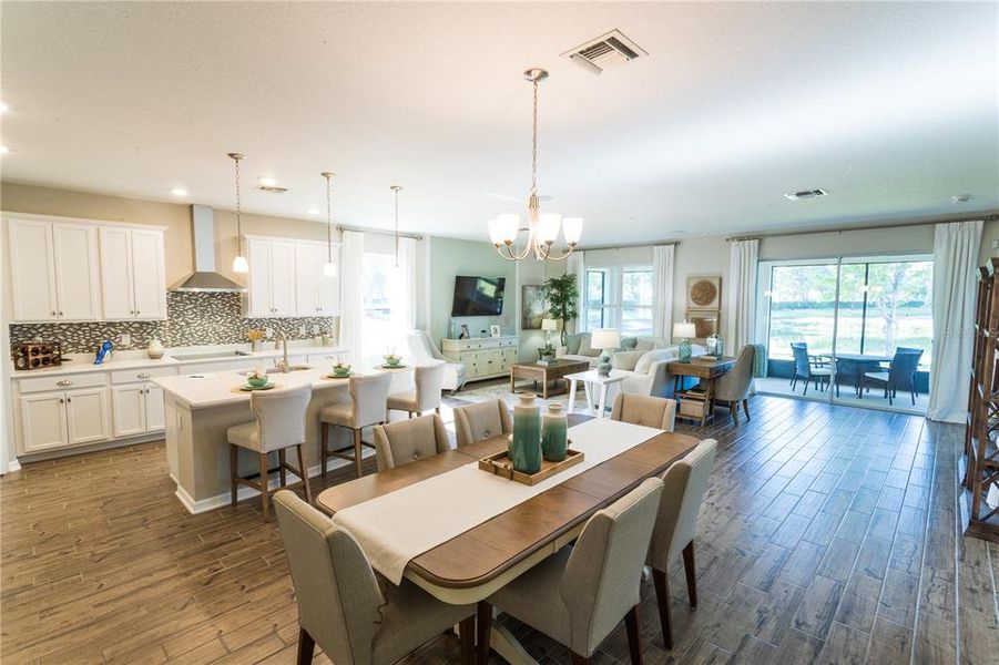 Furnished interior view inside a new home in Cascades at Southern Hills, Brooksville (Image 19). Furnished interior view inside a new home in Cascades at Southern Hills, Brooksville (Image 19).