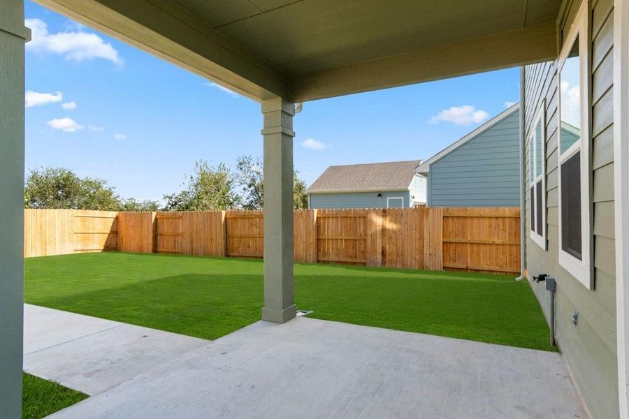 Covered Rear Patio