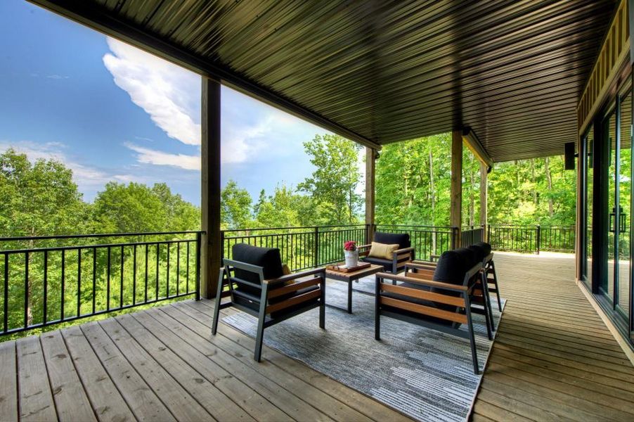 Exterior details and patio area of a home in , Blue Ridge (Image 23).