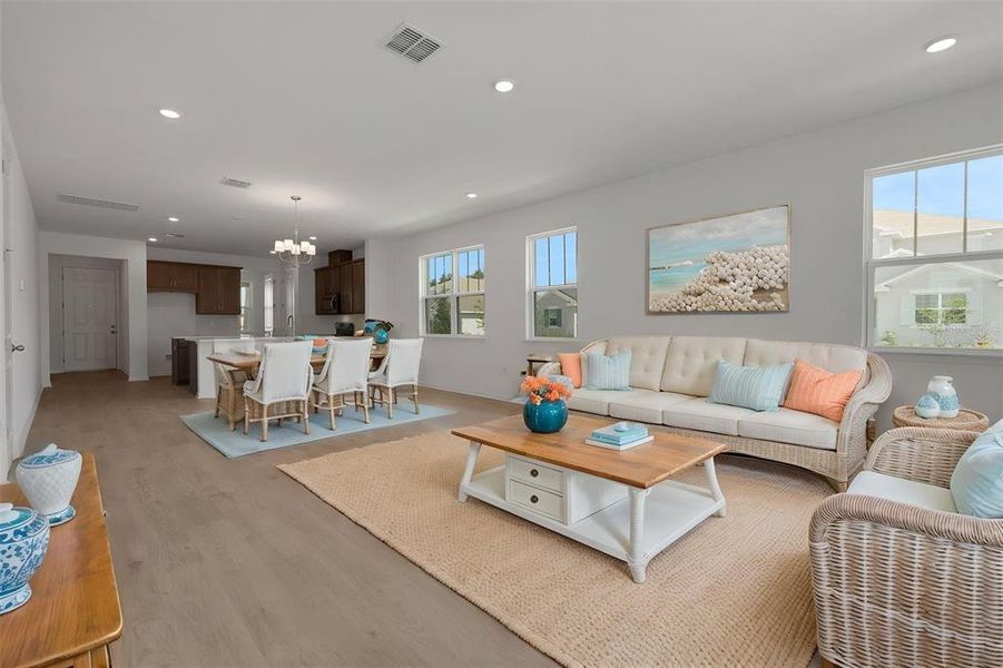 Furnished interior view inside a new home in Crossroads at Kelly Park, Apopka (Image 20).
