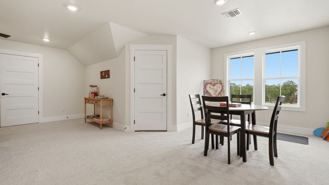 Furnished interior view inside a new home in Lakeside at Millican Reserve, College Station (Image 39).