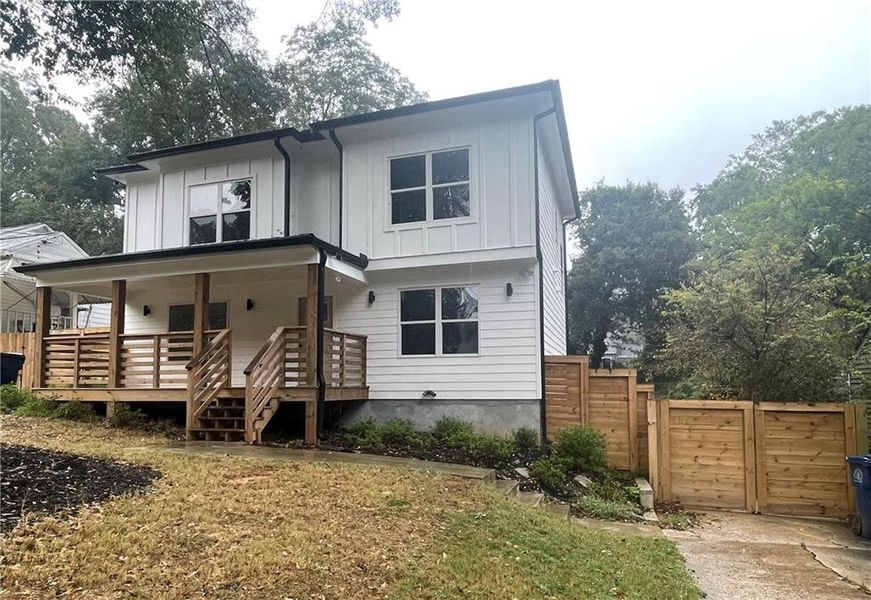 Exterior details and patio area of a home in , Atlanta (Image 25). Exterior details and patio area of a home in , Atlanta (Image 25).