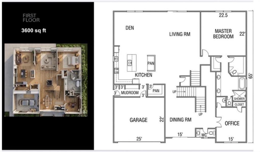 2D floor plan layout of this home in , Marietta, GA (Image 4).