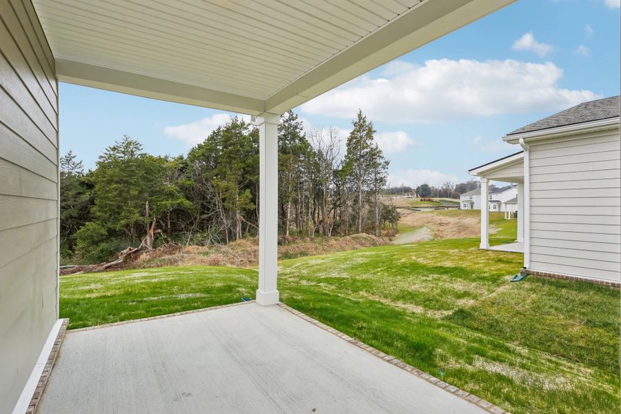 Exterior details and patio area of a home in Ascent at Arbor Ridge, La Vergne (Image 29). Exterior details and patio area of a home in Ascent at Arbor Ridge, La Vergne (Image 29).