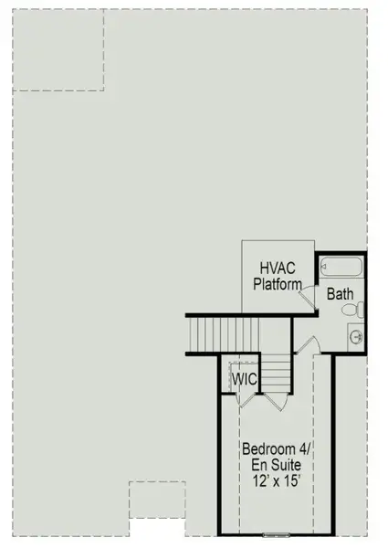2D floor plan layout of this home in Stratford Station, Lebanon, TN (Image 4).