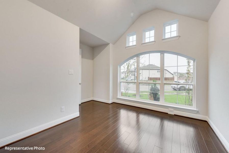 Representative unfurnished interior of a home built from the Hartford II by Grand Homes in Edgewater, Fate (Image 22).