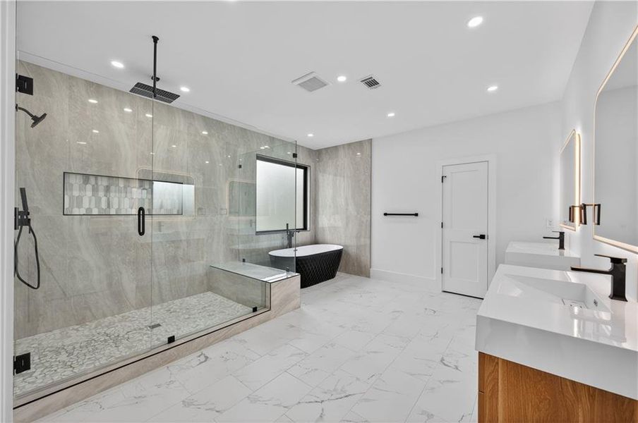 Furnished interior view inside a new home in , Atlanta (Image 41).