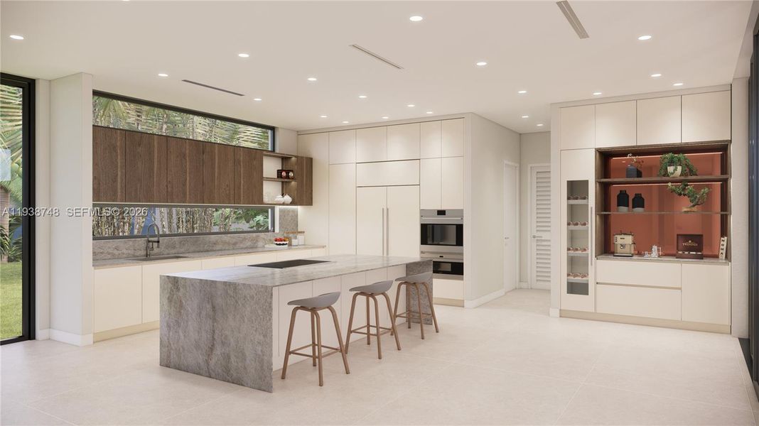 Furnished interior view inside a new home in , Miami (Image 4).
