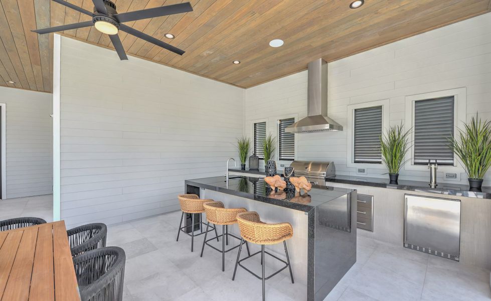 Exterior details and patio area of a home in SilverLeaf, St. Augustine (Image 26). Exterior details and patio area of a home in SilverLeaf, St. Augustine (Image 26).