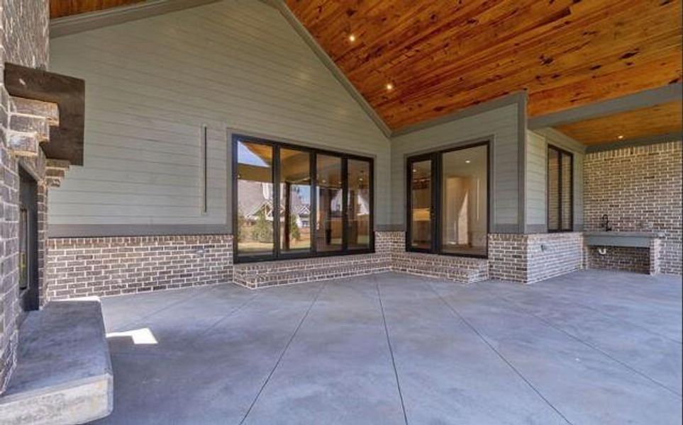 Front exterior of a new home in , Cumming, GA, highlighting curb appeal (Image 38).