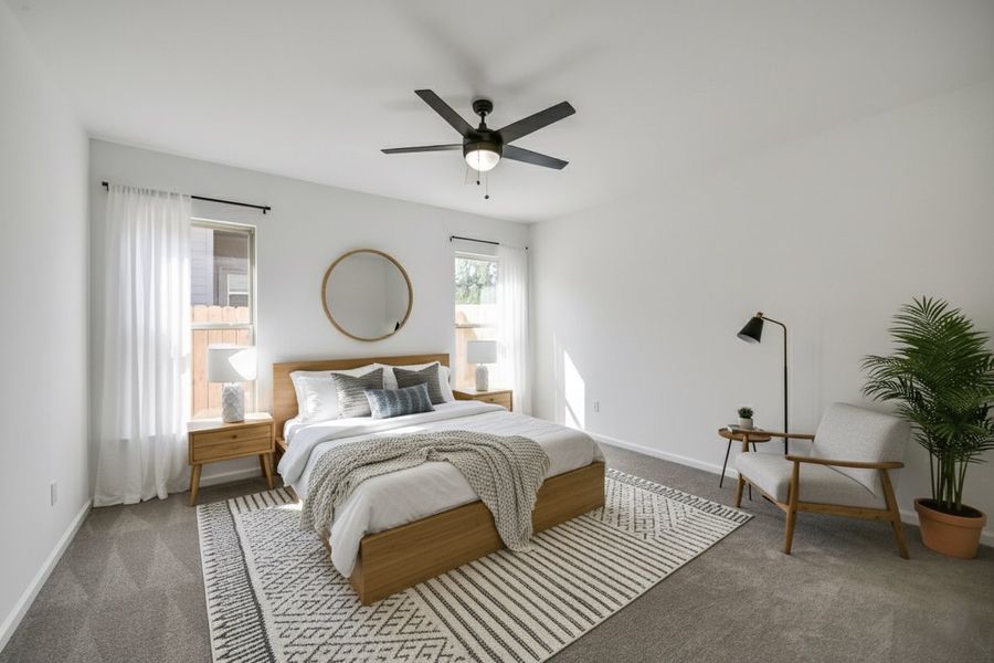 Front exterior of a new home in Mostyn Springs, Magnolia, TX, highlighting curb appeal (Image 22). Front exterior of a new home in Mostyn Springs, Magnolia, TX, highlighting curb appeal (Image 22).