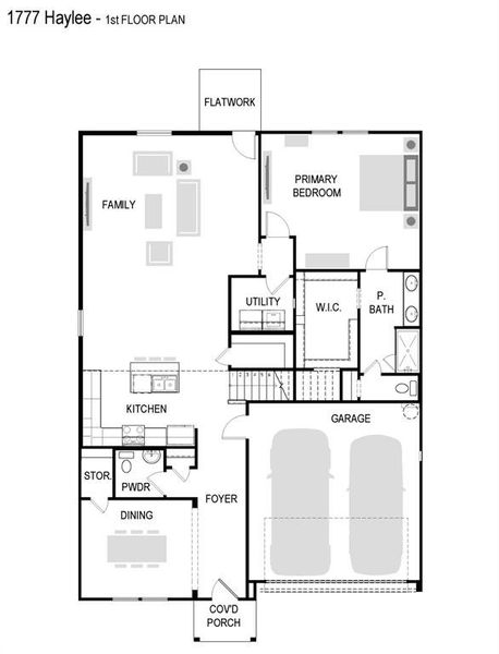 2D floor plan layout of this home in Southridge, McKinney, TX (Image 5). 2D floor plan layout of this home in Southridge, McKinney, TX (Image 5).