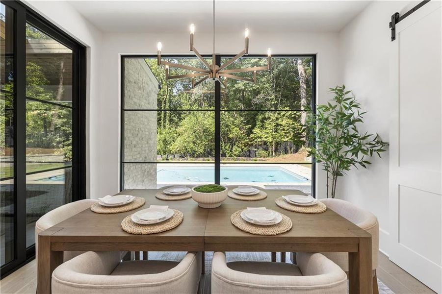 Furnished interior view inside a new home in , Atlanta (Image 43). Furnished interior view inside a new home in , Atlanta (Image 43).