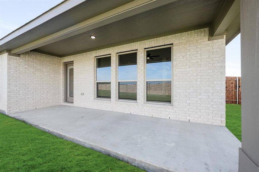 Front exterior of a new home in Hunters Ridge, Crowley, TX, highlighting curb appeal (Image 21). Front exterior of a new home in Hunters Ridge, Crowley, TX, highlighting curb appeal (Image 21).