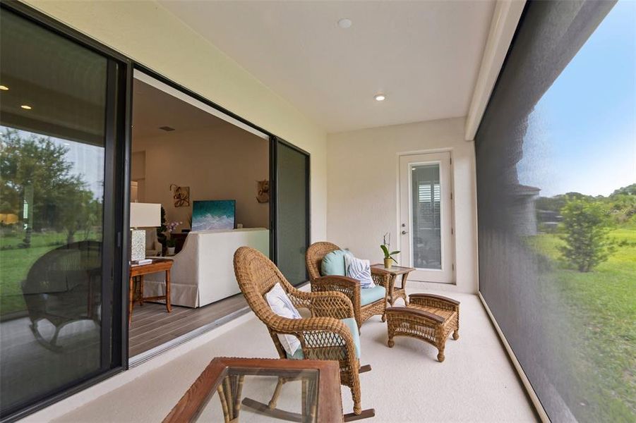 Exterior details and patio area of a home in Hawkstone, Lithia (Image 24).