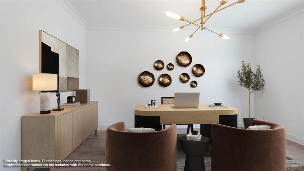 Furnished interior view inside a new home in Fields 50', Frisco (Image 7). Furnished interior view inside a new home in Fields 50', Frisco (Image 7).