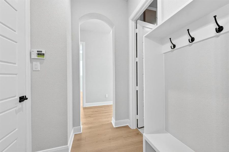 Spacious, unfurnished interior of a new home in Pecan Square - Gardens, Northlake (Image 34). Spacious, unfurnished interior of a new home in Pecan Square - Gardens, Northlake (Image 34).