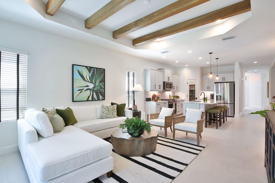 Representative furnished interior of a home built from the Dream 2 by Neal Communities in Boca Royale Golf & Country Club at Wellen Park, Englewood (Image 11).