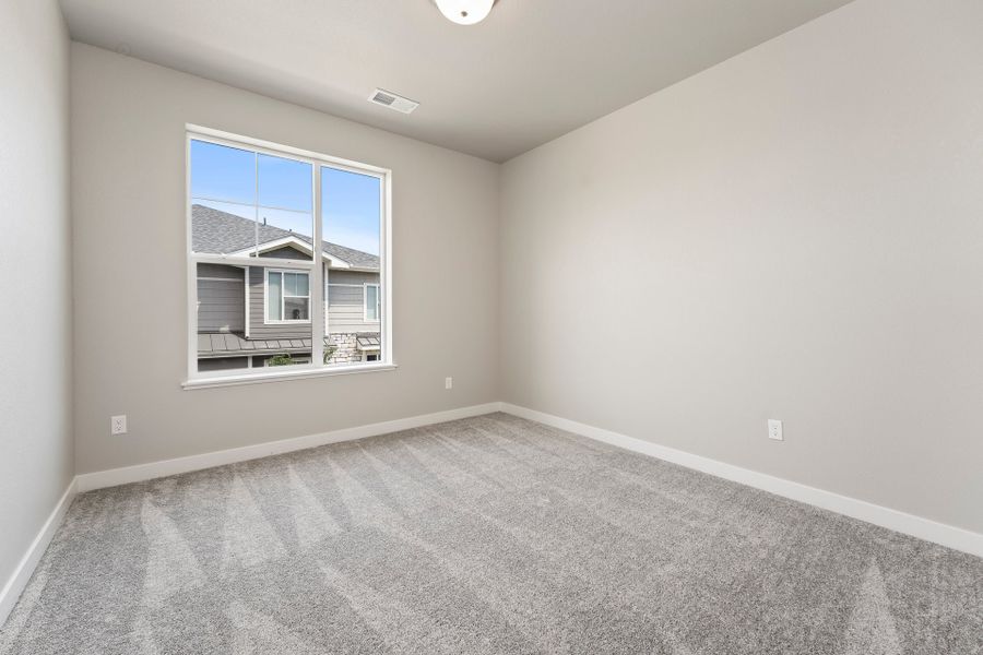 Spacious, unfurnished interior of a new home in The Lakes at Centerra, Loveland (Image 20). Spacious, unfurnished interior of a new home in The Lakes at Centerra, Loveland (Image 20).