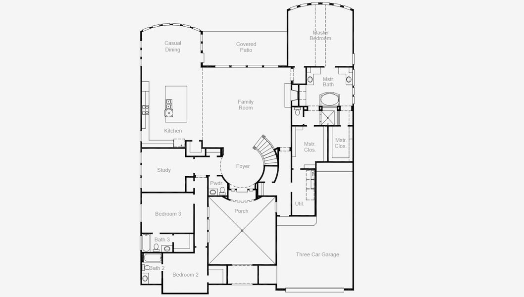 2D floor plan layout for the Ravenna by Coventry Homes in Valencia 70', Manvel, TX (Image 26). 2D floor plan layout for the Ravenna by Coventry Homes in Valencia 70', Manvel, TX (Image 26).