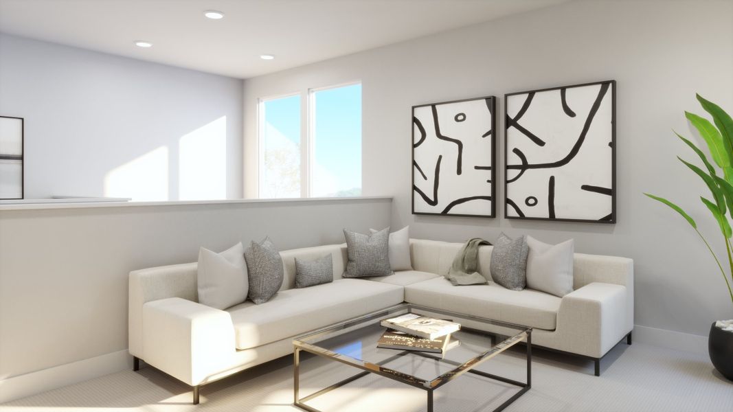 Furnished interior view inside a new home in Freedom at Anthem, Kyle (Image 8). Furnished interior view inside a new home in Freedom at Anthem, Kyle (Image 8).