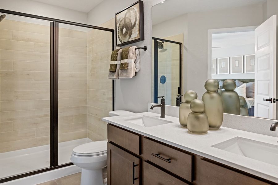 Representative furnished interior of a home built from the 1907 Modeled by KB Home in Madera Trails, New Caney (Image 12).
