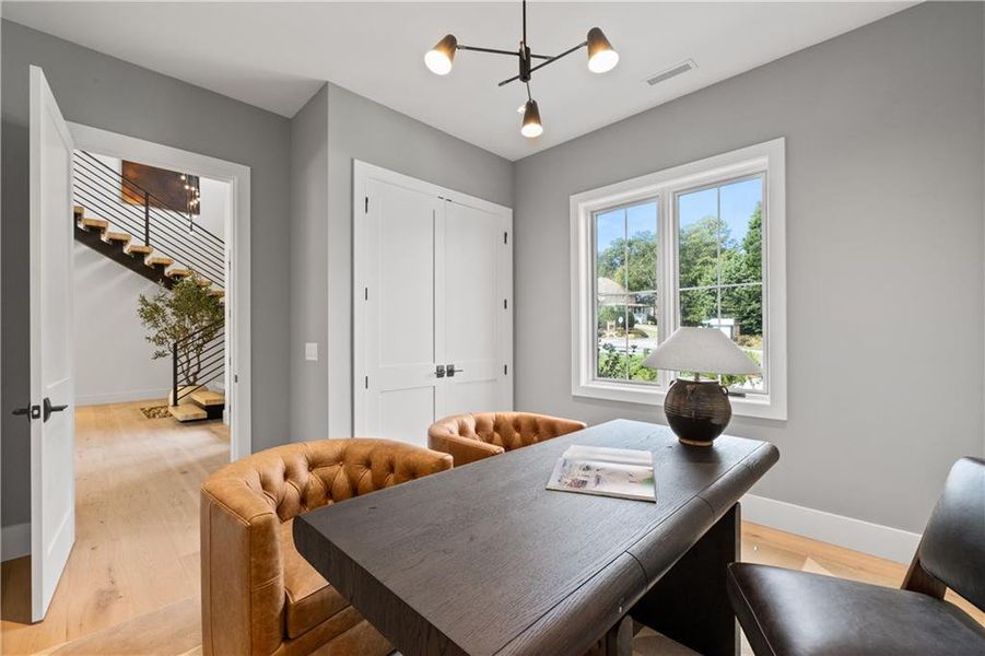 Furnished interior view inside a new home in , Marietta (Image 10).