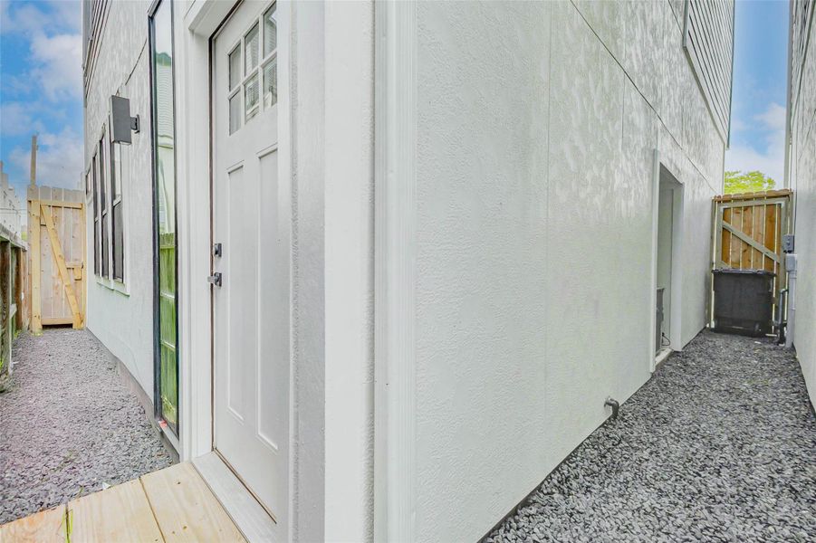 Exterior details and patio area of a home in , Houston (Image 2). Exterior details and patio area of a home in , Houston (Image 2).