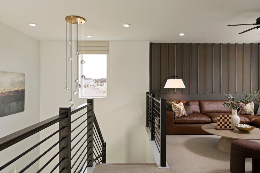 Furnished interior view inside a new home in Lariat, Liberty Hill (Image 37).