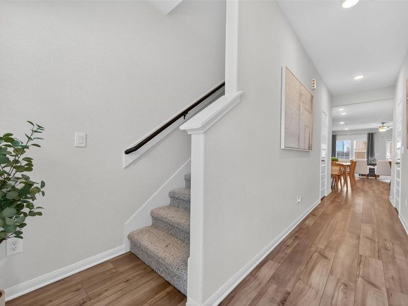 Furnished interior view inside a new home in Lakes at Black Oak, Magnolia (Image 4). Furnished interior view inside a new home in Lakes at Black Oak, Magnolia (Image 4).