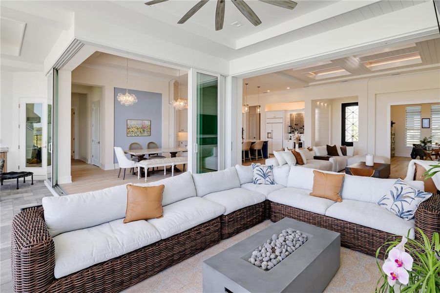 Furnished interior view inside a new home in , Palmetto (Image 9).
