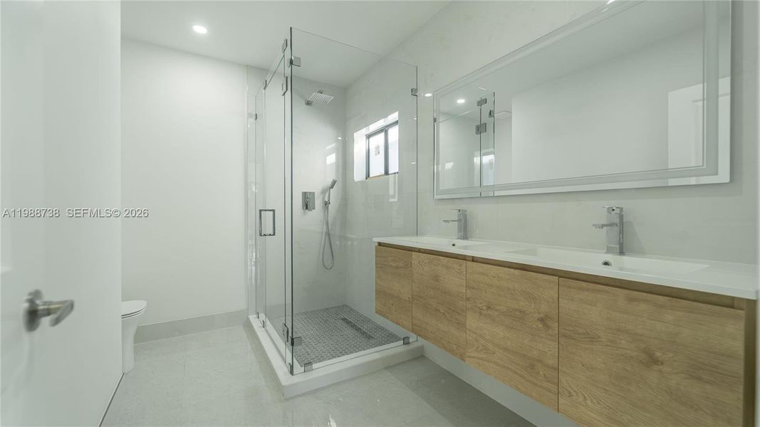 Furnished interior view inside a new home in , Miami (Image 16).