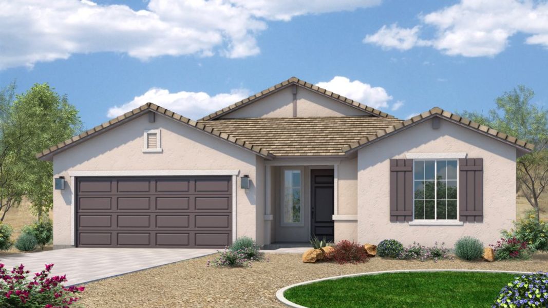 Representative exterior photo of a completed home built from the Plan 4413 by Scott Communities in The Views at Rancho Cabrillo, Peoria, AZ (Image 2).
