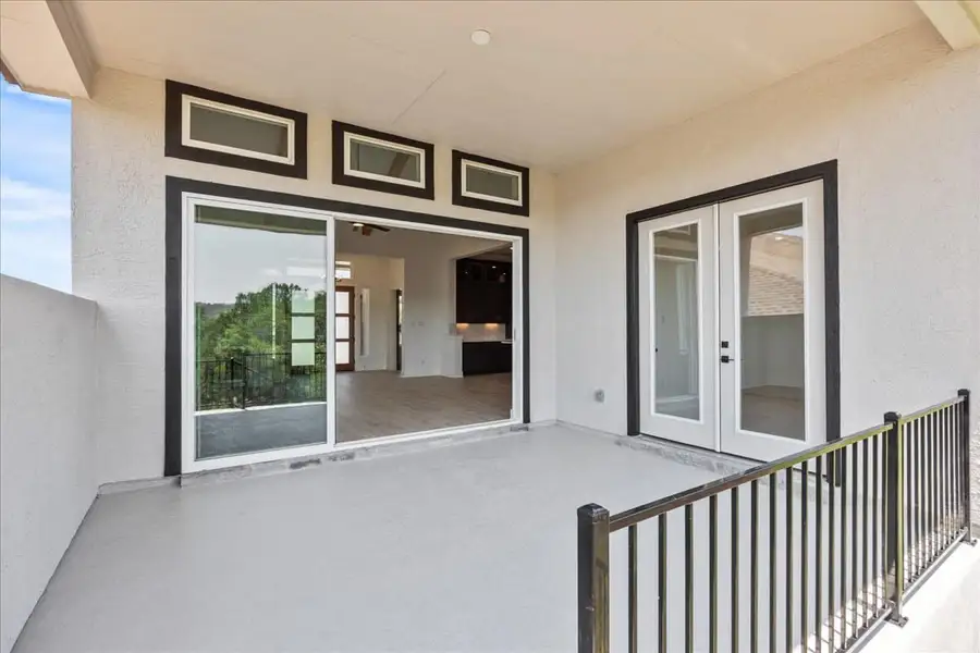 Exterior details and patio area of a home in Sweetwater, Austin (Image 4).
