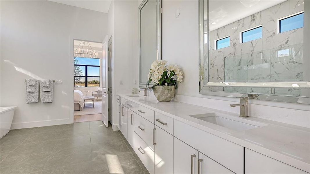 Furnished interior view inside a new home in , Sarasota (Image 14).