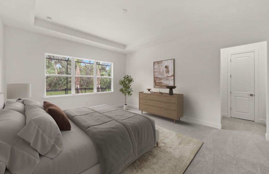 Furnished interior view inside a new home in Del Webb Oak Creek, North Fort Myers (Image 4). Furnished interior view inside a new home in Del Webb Oak Creek, North Fort Myers (Image 4).