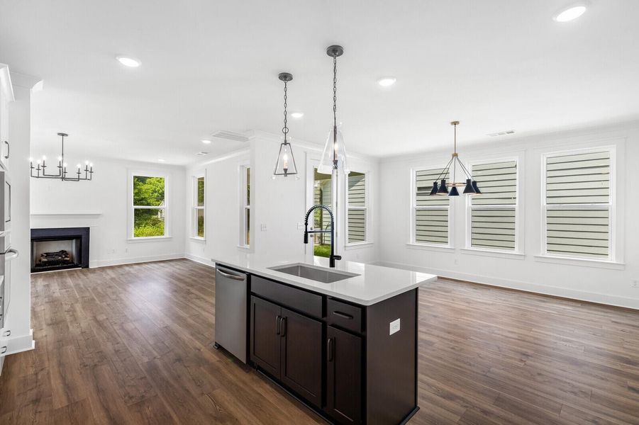 Furnished interior view inside a new home in , Summerville (Image 10). Furnished interior view inside a new home in , Summerville (Image 10).