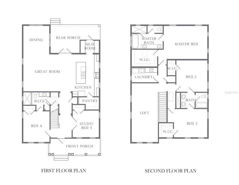 2D floor plan layout of this home in , St. Petersburg, FL (Image 5).