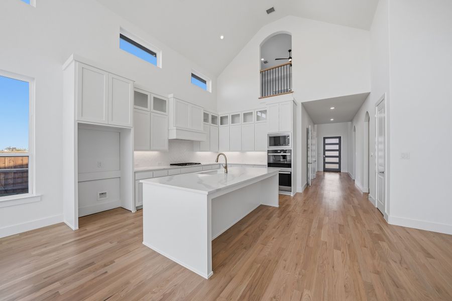 Furnished interior view inside a new home in Estates at Rockhill, Frisco (Image 9). Furnished interior view inside a new home in Estates at Rockhill, Frisco (Image 9).