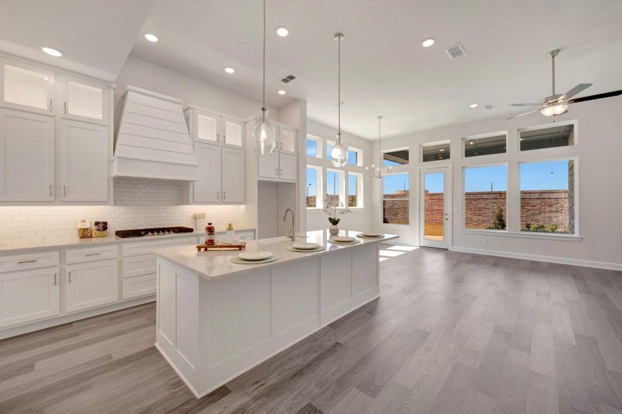 Furnished interior view inside a new home in Grange 45' Homesites, Katy (Image 12).