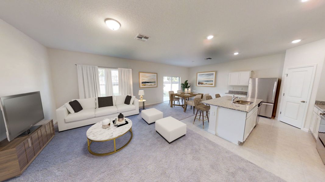 Representative furnished interior of a home built from the Magellan by Starlight Homes in Landings at Mount Olive, Polk City (Image 5). Representative furnished interior of a home built from the Magellan by Starlight Homes in Landings at Mount Olive, Polk City (Image 5).