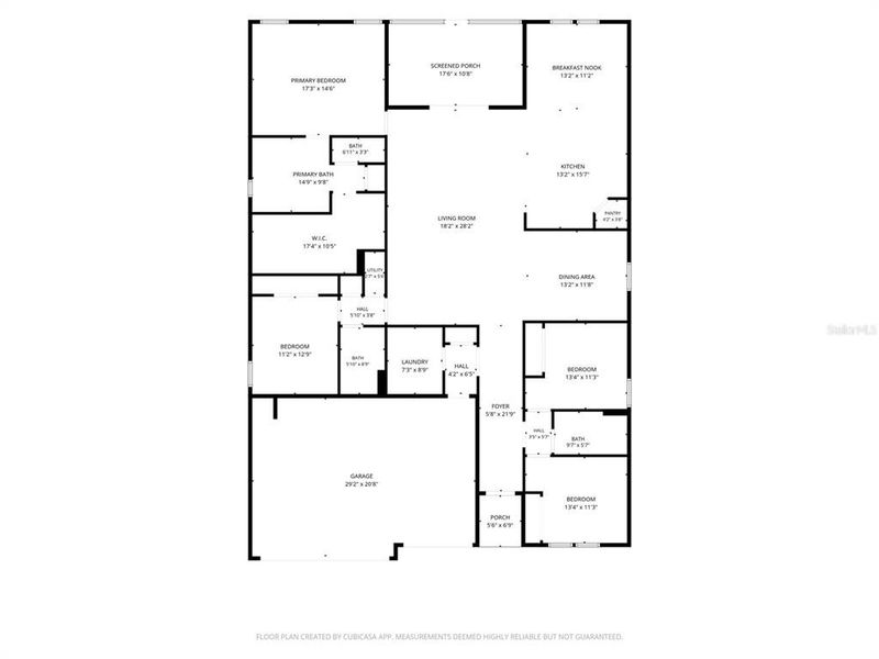2D floor plan layout of this home in Pioneer Ranch, Ocala, FL (Image 5). 2D floor plan layout of this home in Pioneer Ranch, Ocala, FL (Image 5).