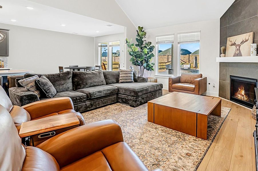 Furnished interior view inside a new home in Lone Star Landing, Montgomery (Image 11).