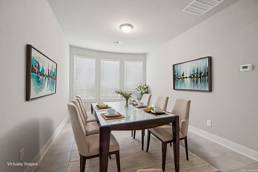 Furnished interior view inside a new home in Estancia Ranch - Premier Series, San Antonio (Image 20).