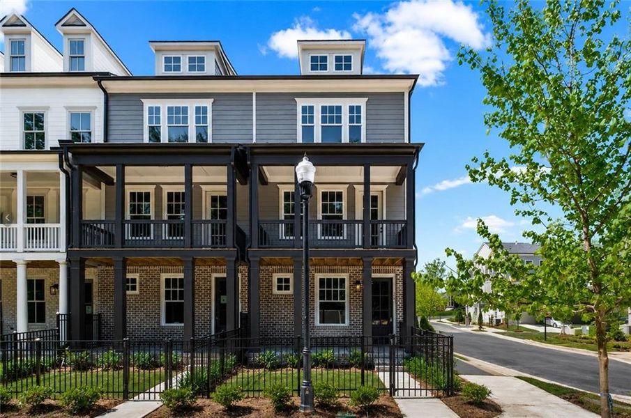 Front exterior of a new home in , Kennesaw, GA, highlighting curb appeal (Image 22).