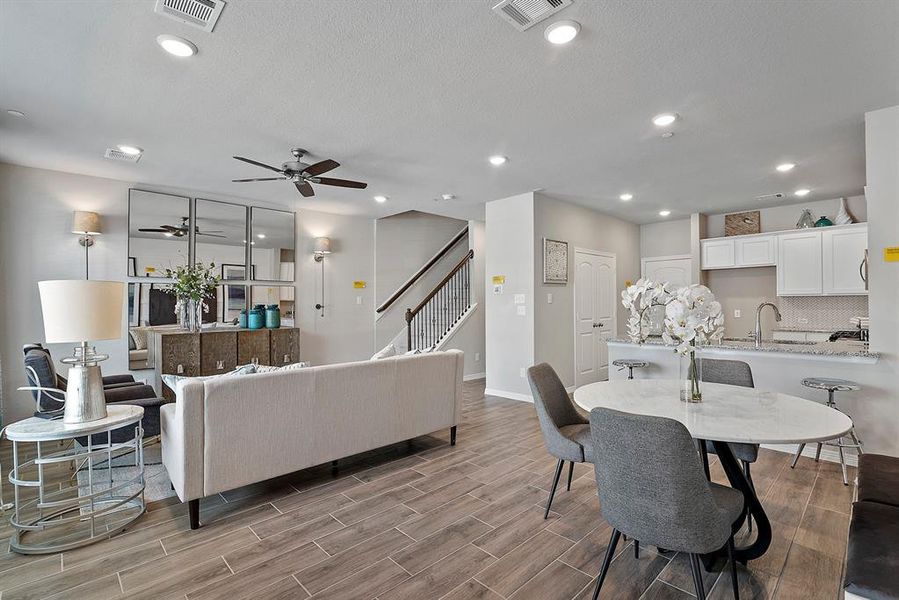 Furnished interior view inside a new home in Heartland Townhomes, Heartland (Image 4).