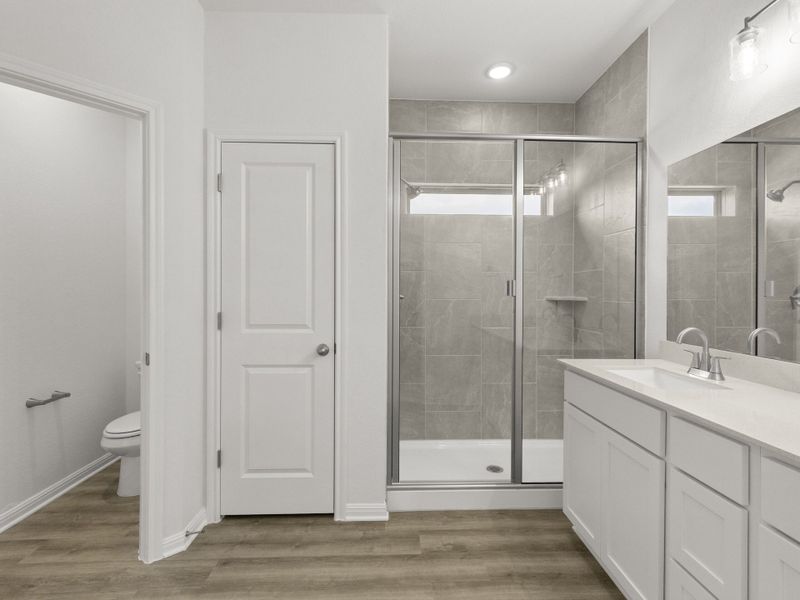 Furnished interior view inside a new home in Crosswinds, Kyle (Image 7).